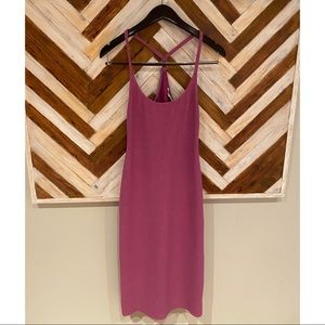 Punch Purple Lydia Midi Dress